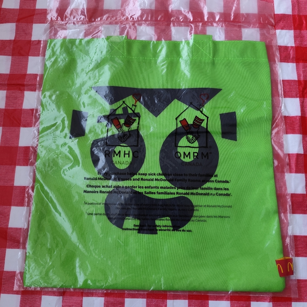 3/$30💜McDonald's Halloween Tote Bag RMHC LIMITED EDITION CANADA 2023 New